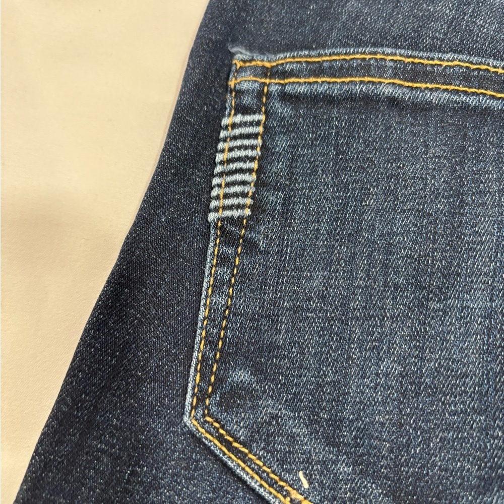 Paige Skyline Ankle Peg Stretch Denim Jeans 24 Dark Wash Mid Rise - Picture 12 of 13